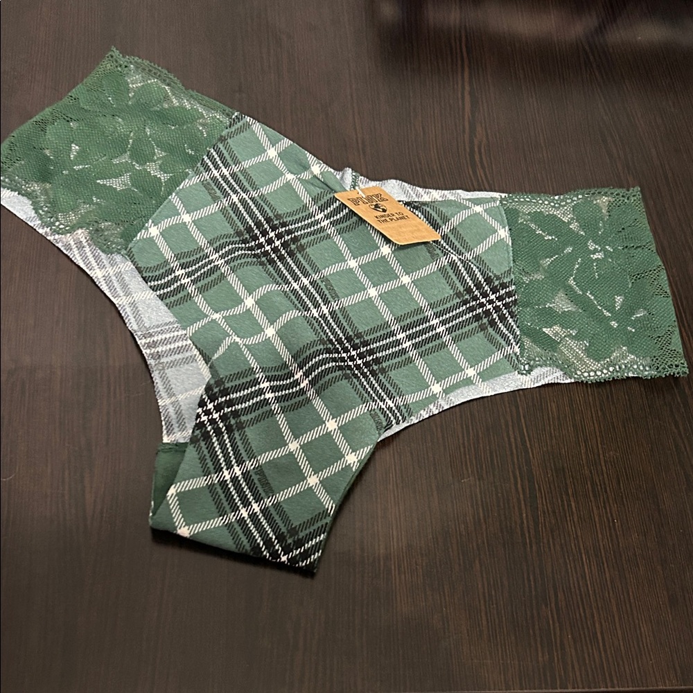 Victoria’s Secret Green Plaid Cheeky